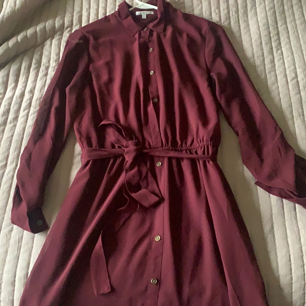 Maroon Charlotte russe dress flowy